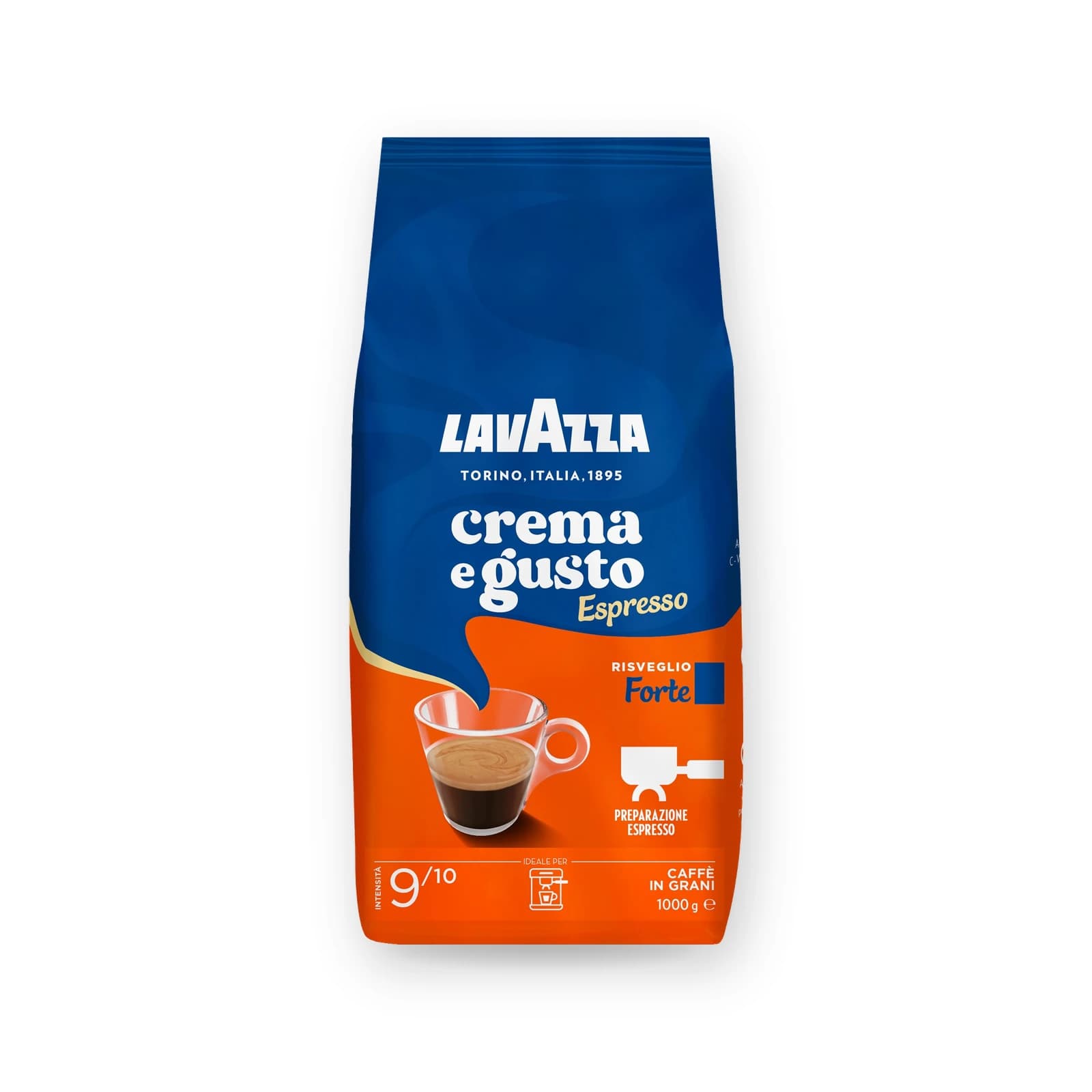 Punga de cafea boabe Lavazza Crema e Gusto Forte, 1 kg