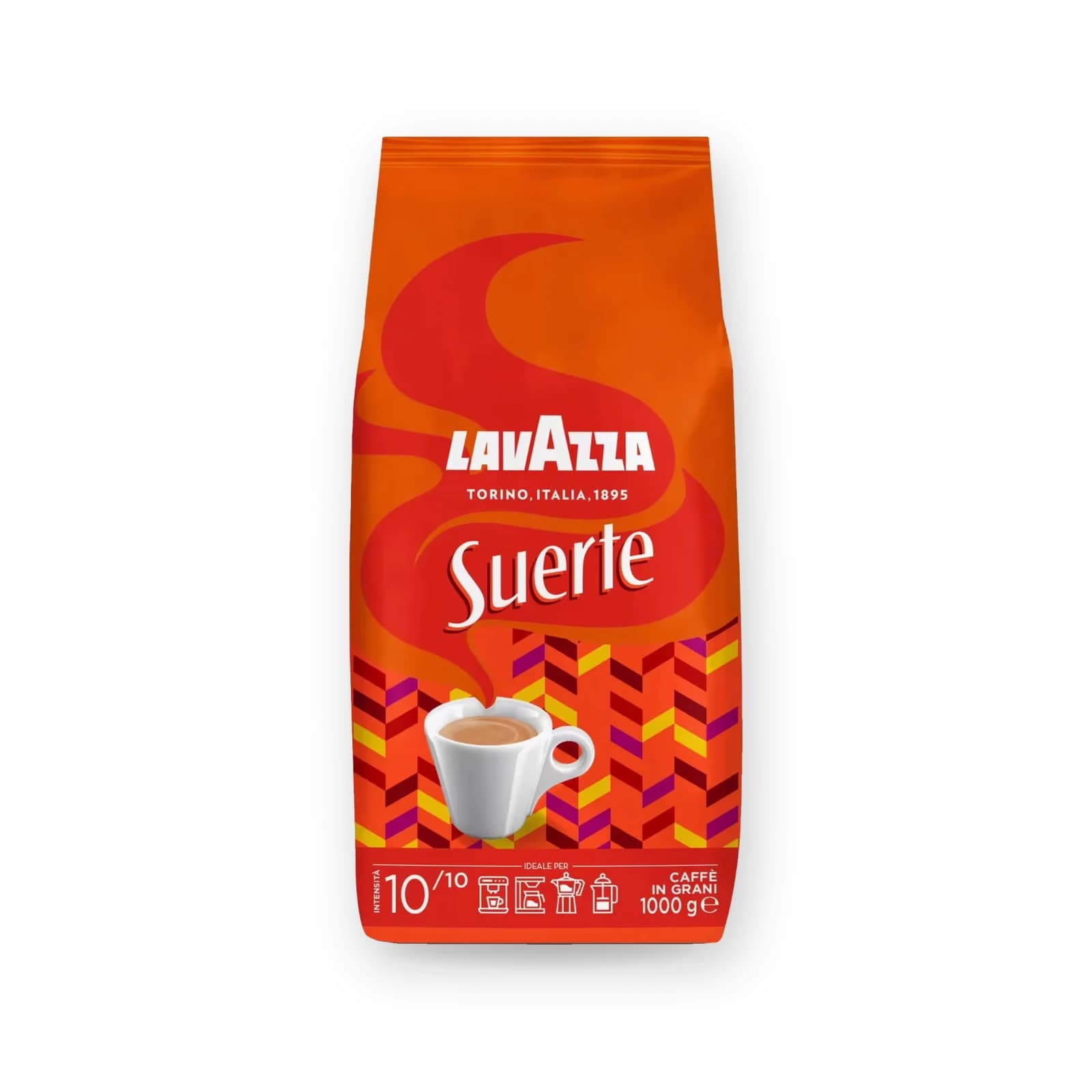 Punga de cafea boabe Lavazza Suerte, 1 kg