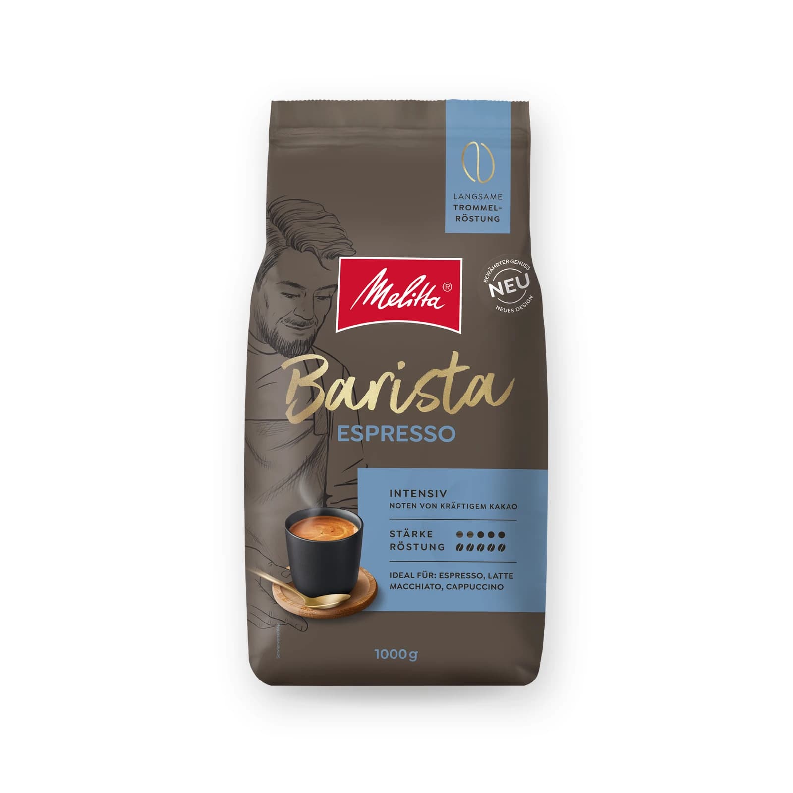 Punga de cafea boabe Melitta Barista Espresso, 1 kg