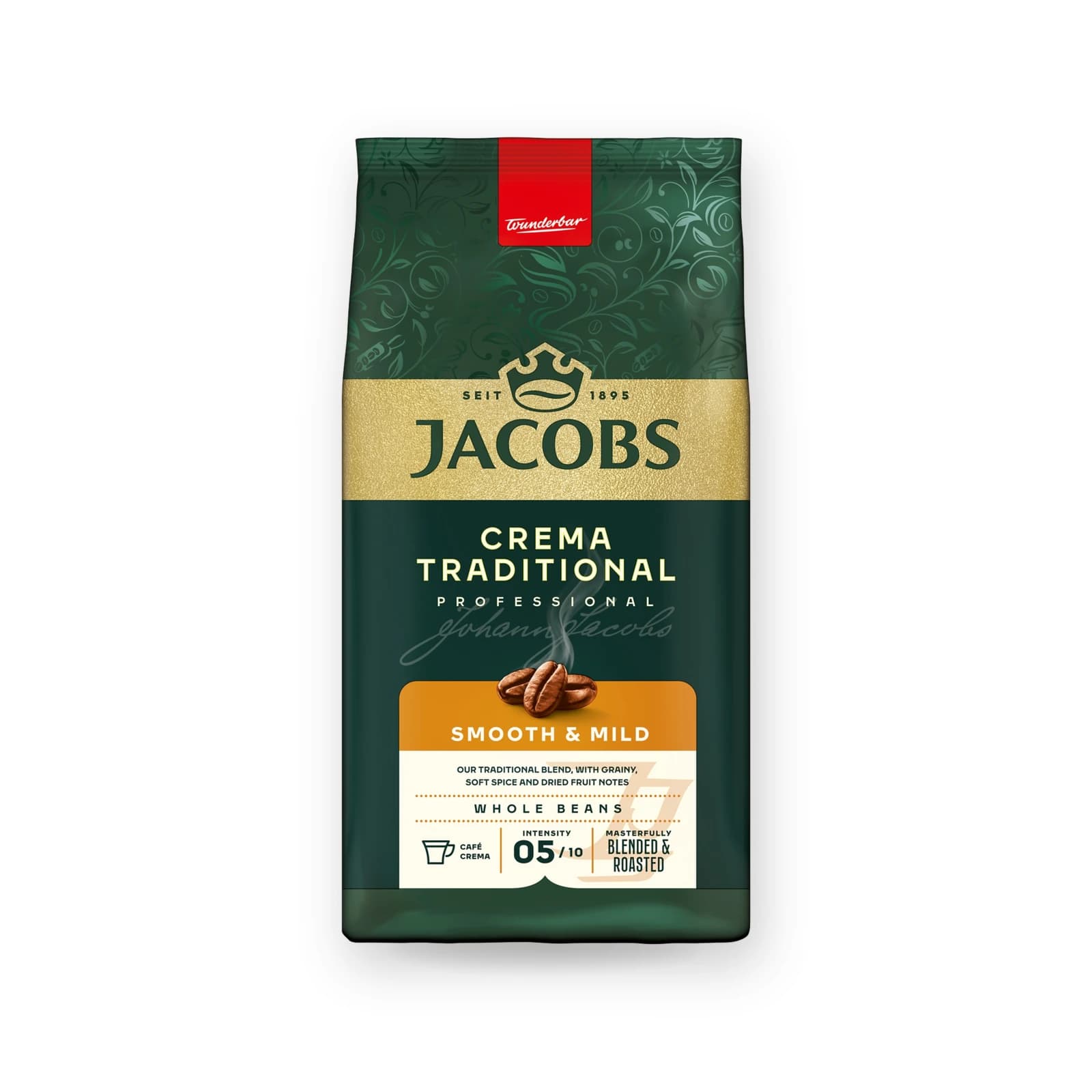 Punga de cafea boabe Jacobs Professional Crema Traditional, 1 kg