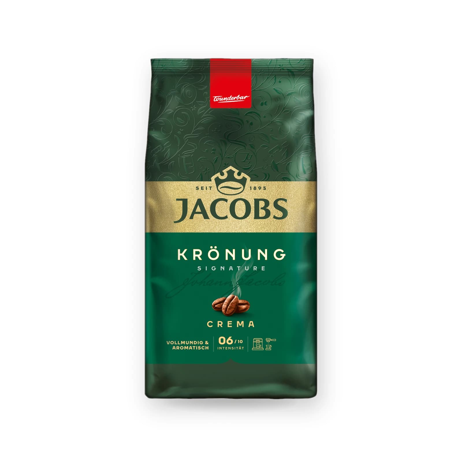 Punga de cafea boabe Jacobs Krönung Crema, 1 kg