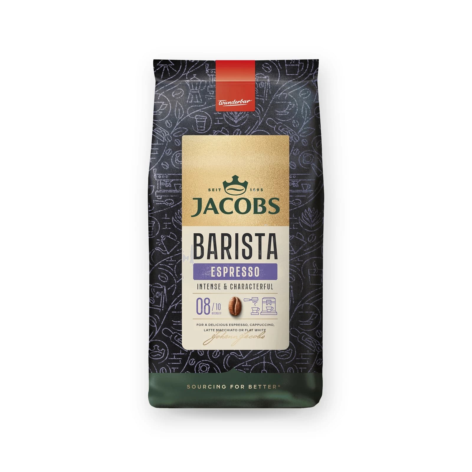 Punga de cafea boabe Jacobs Barista Espresso, 1 kg