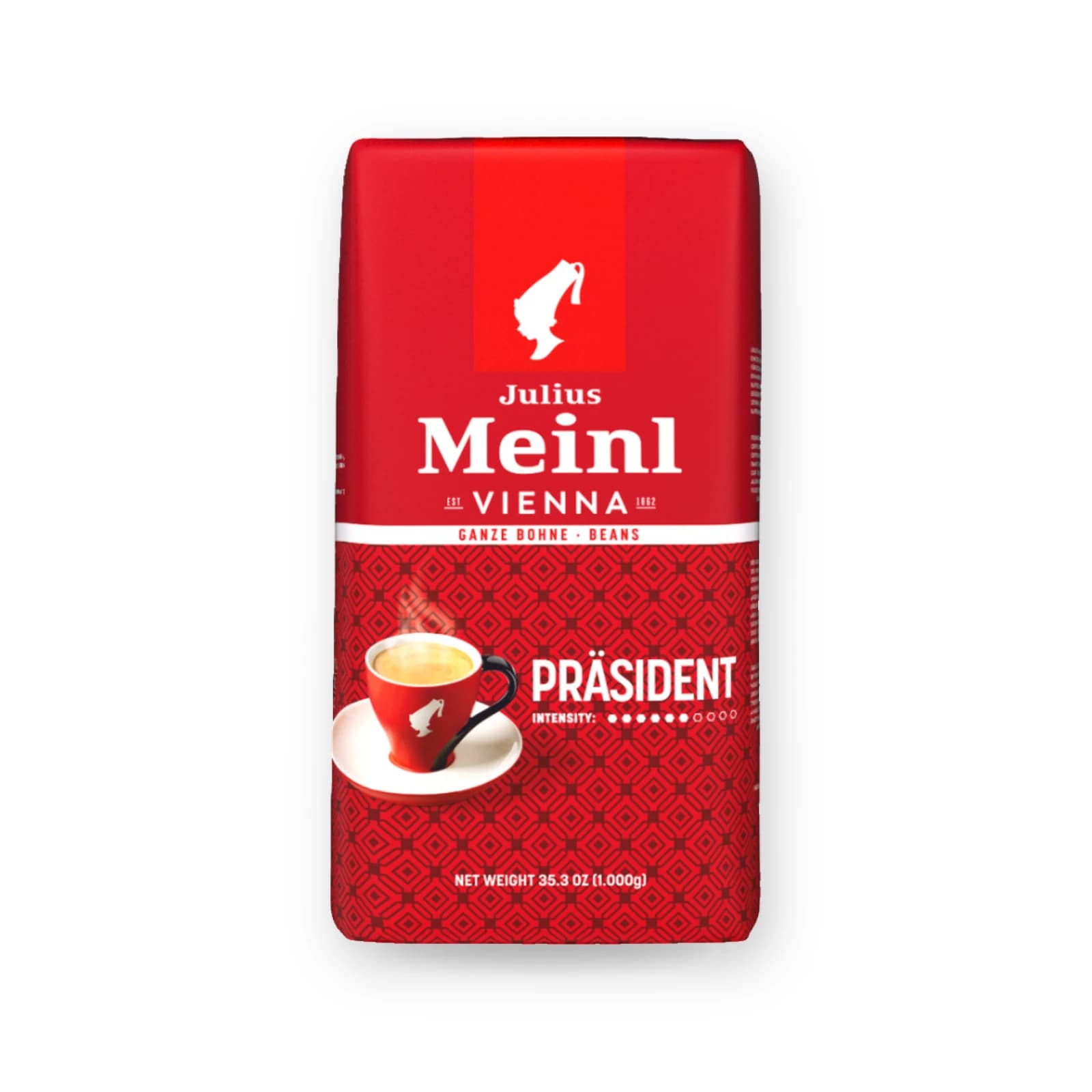 Punga de cafea boabe Julius Meinl Präsident, 1 kg