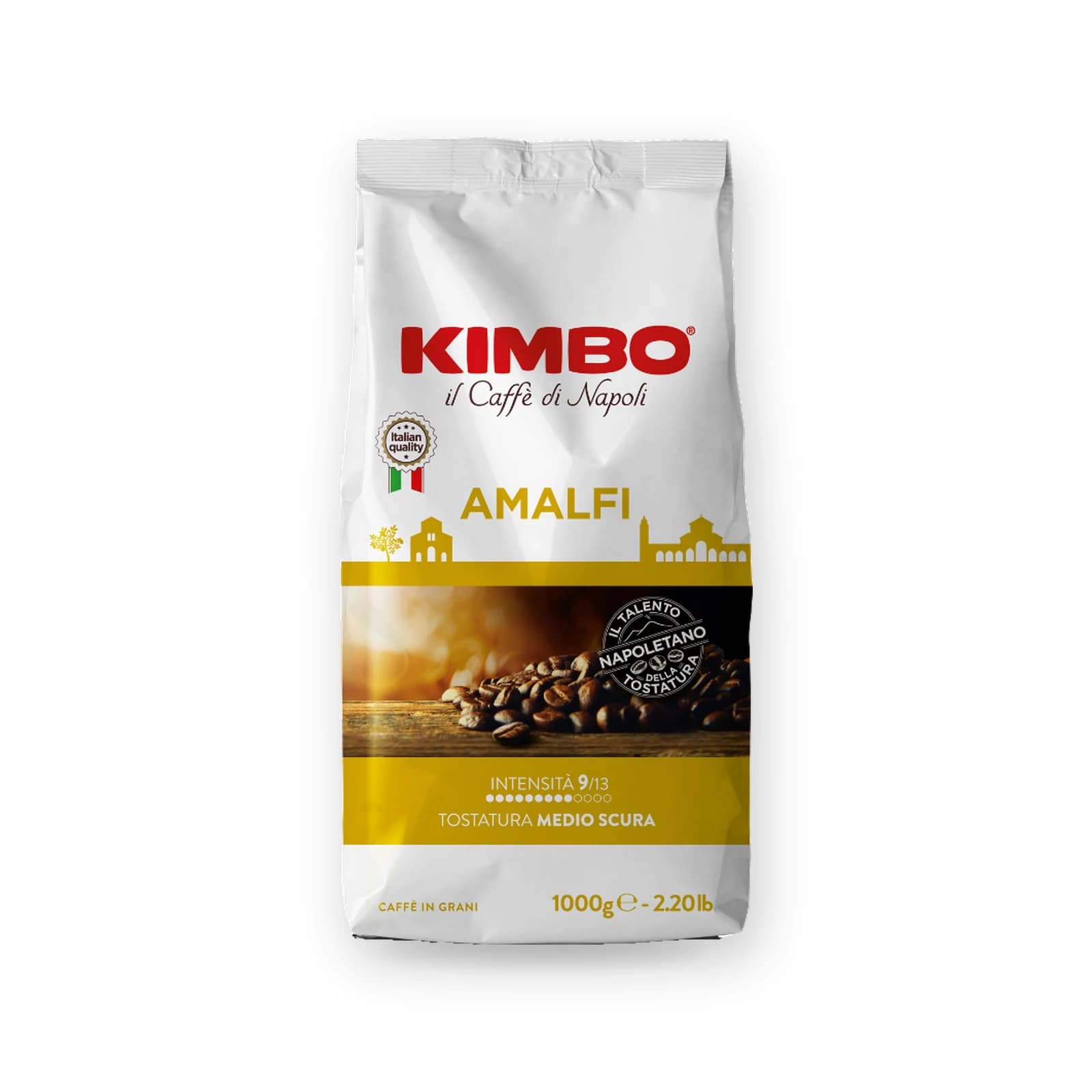 Punga de cafea boabe Kimbo Amalfi, 1 kg