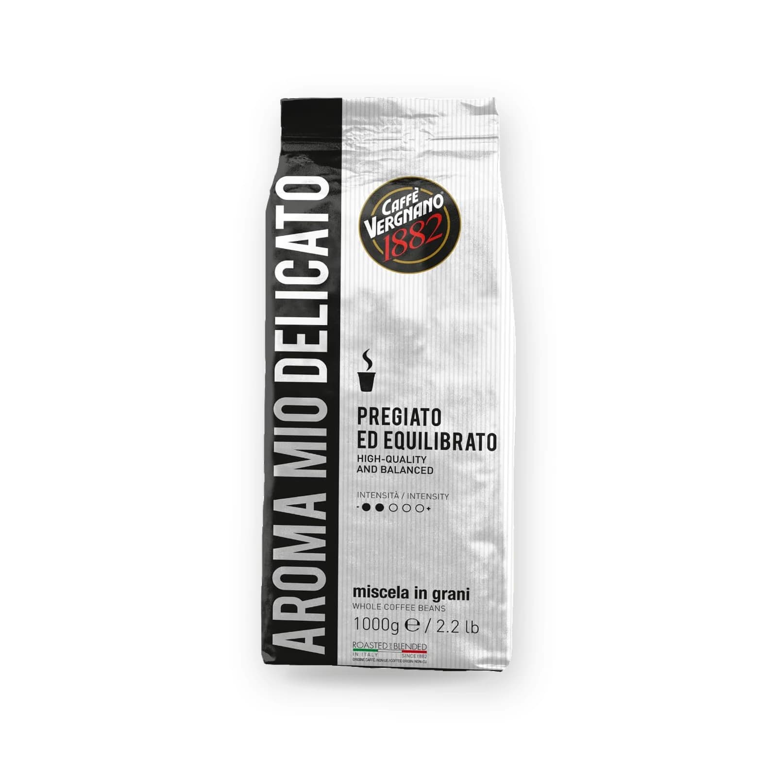 Punga de cafea boabe Caffè Vergnano Aroma Mio Delicato, 1 kg