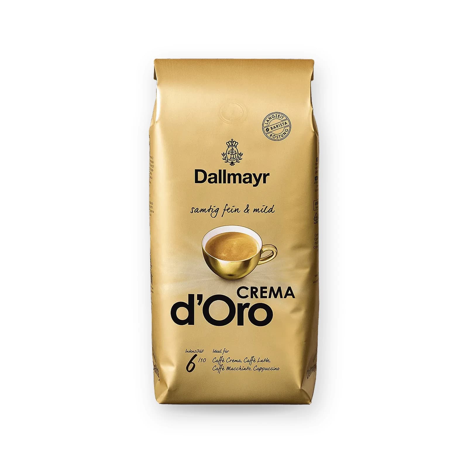 Punga de cafea boabe Dallmayr Crema d'Oro, 1 kg