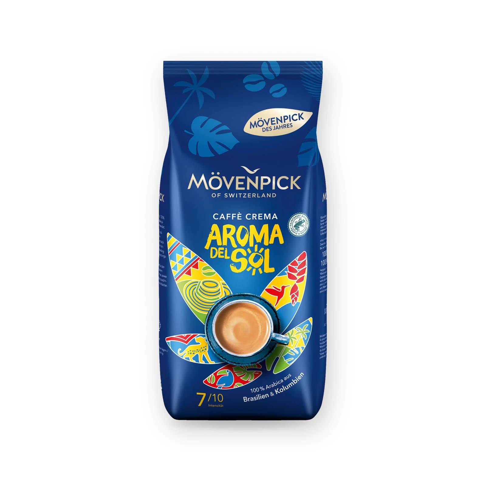 Punga de cafea boabe Mövenpick Caffè Crema Aroma del Sol, 1 kg