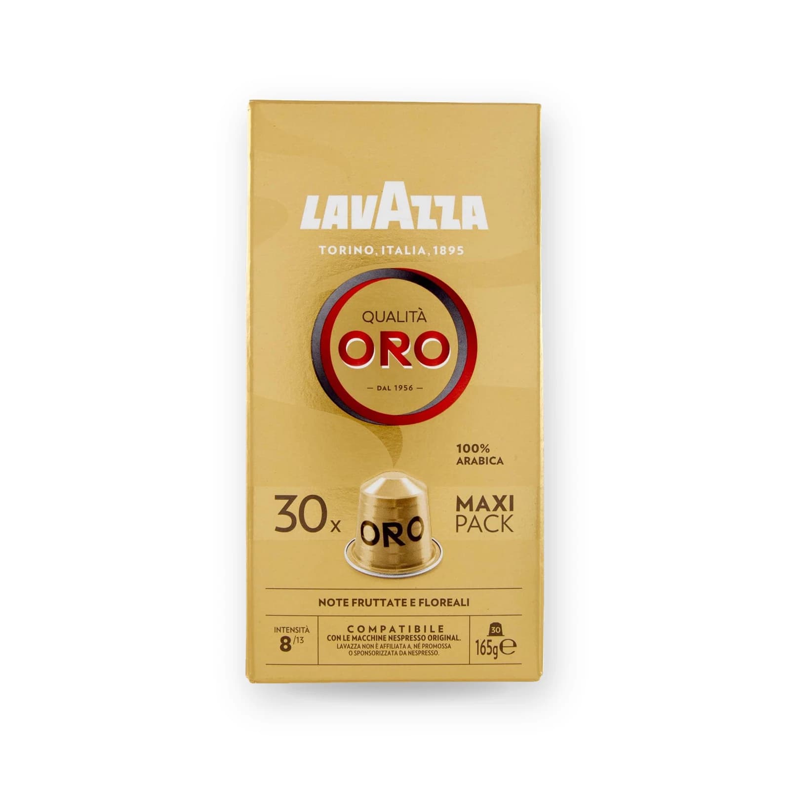 Cutia cu 30 de capsule Lavazza Qualità Oro, compatibile Nespresso