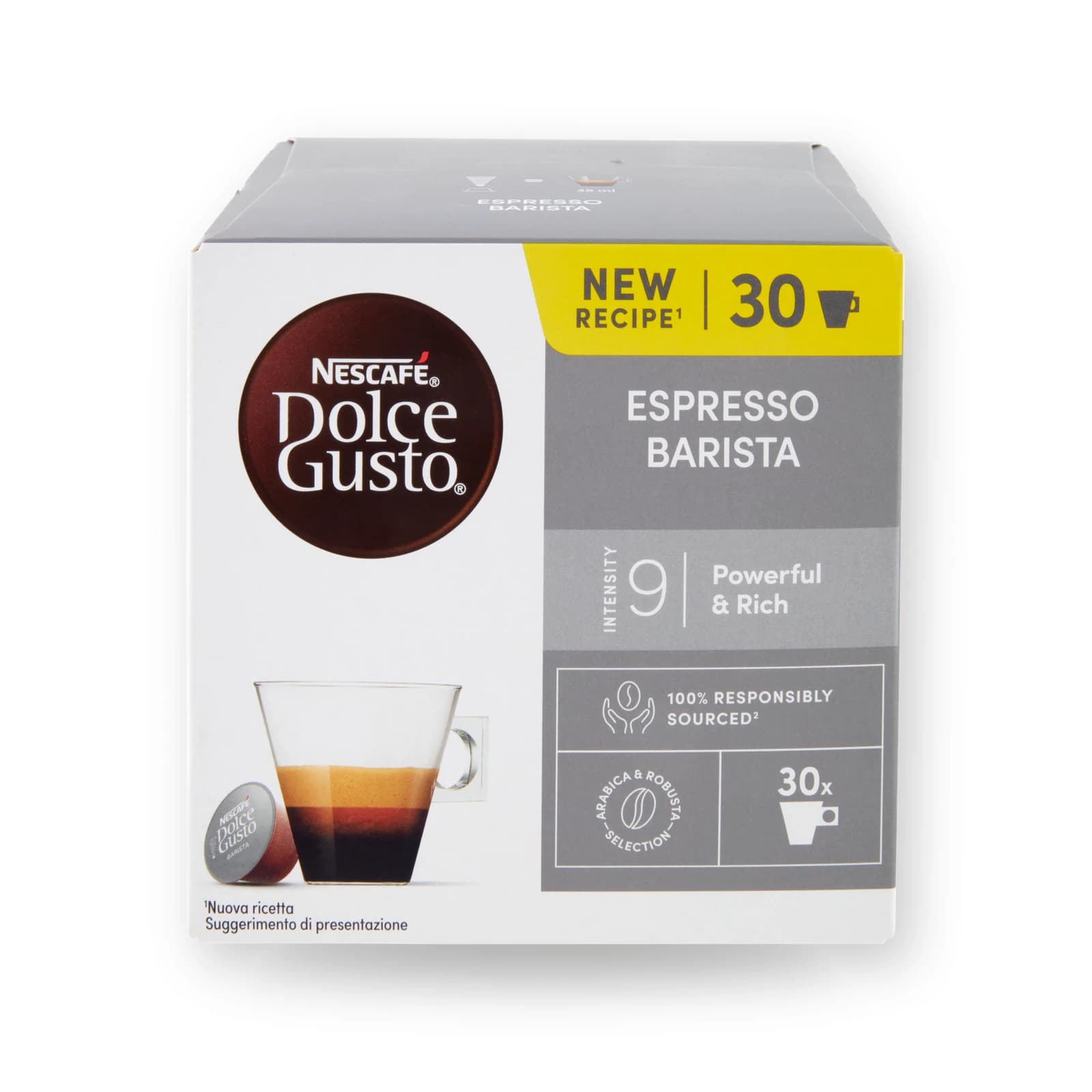 Cutia cu 30 de capsule Nescafé Dolce Gusto Espresso Barista