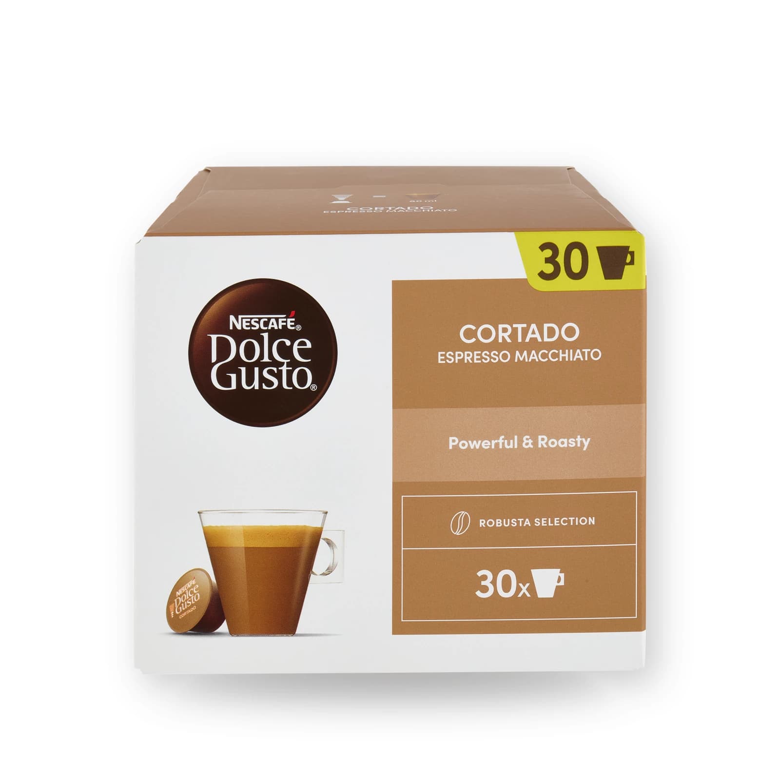 Cutia cu 30 de capsule Nescafé Dolce Gusto Cortado Espresso Macchiato