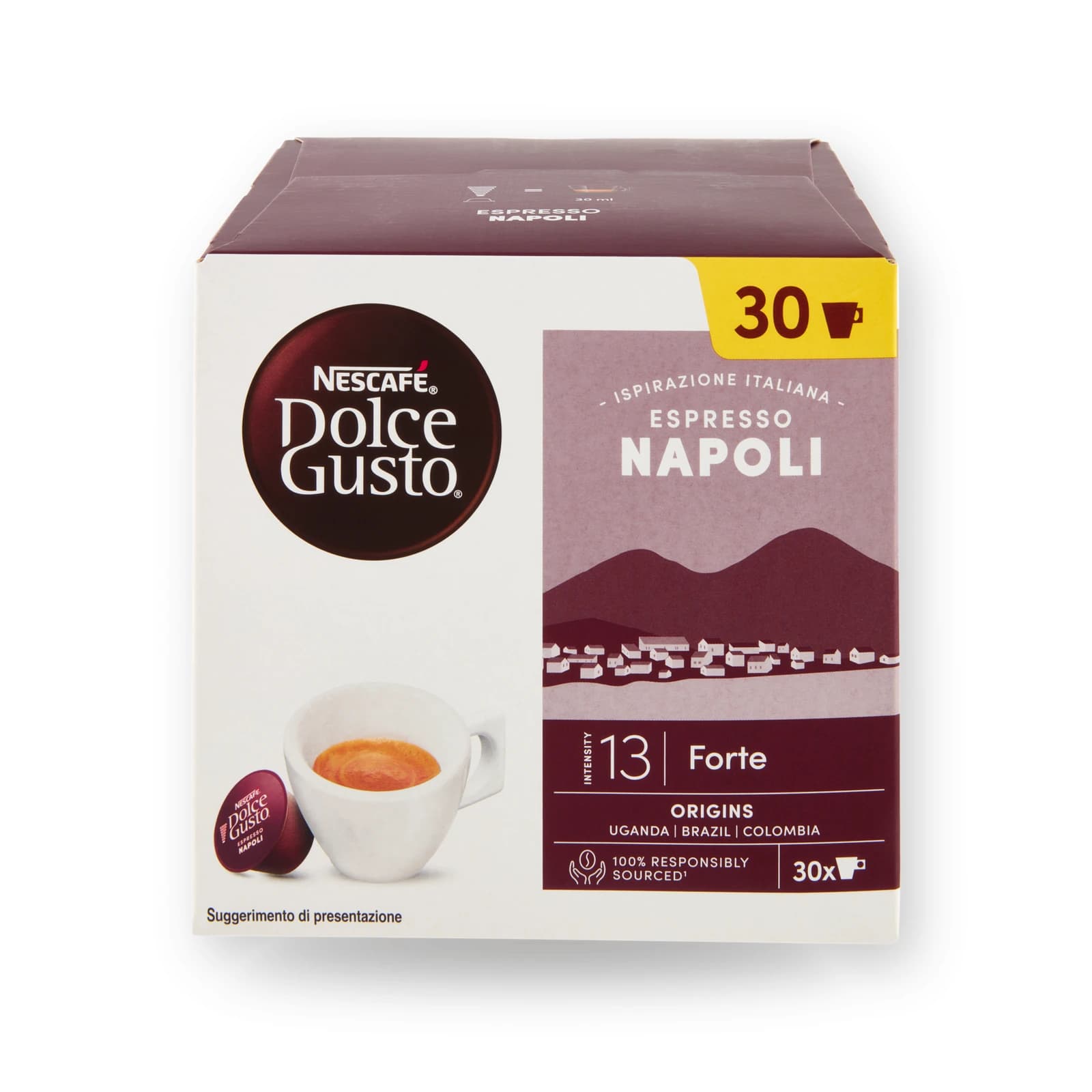 Cutia cu 30 de capsule Nescafé Dolce Gusto Espresso Napoli