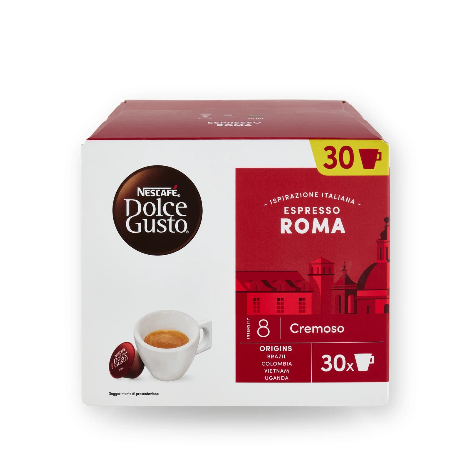 Cutia cu 30 de capsule Nescafé Dolce Gusto Espresso Roma