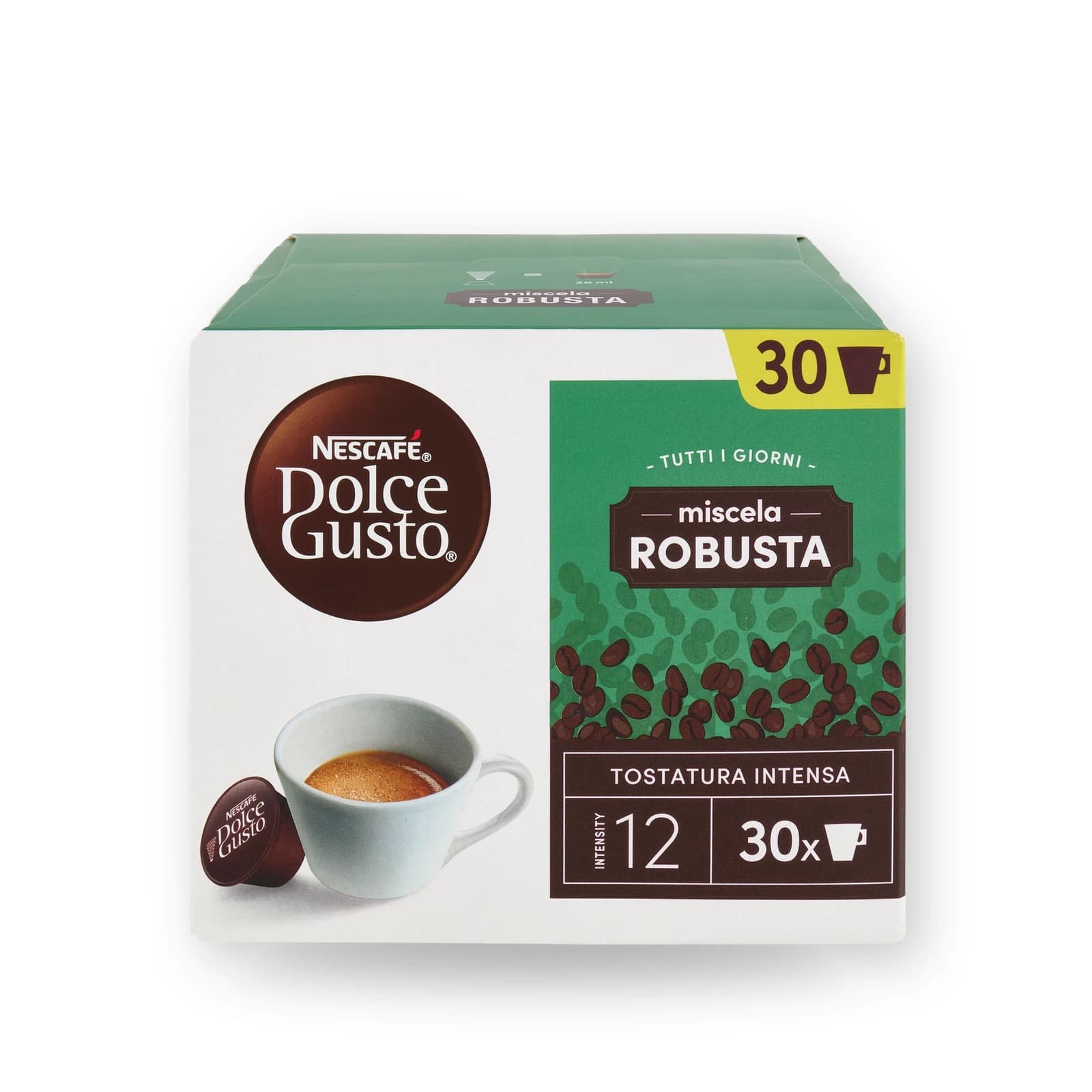 Cutia cu 30 de capsule Nescafé Dolce Gusto Miscela Robusta