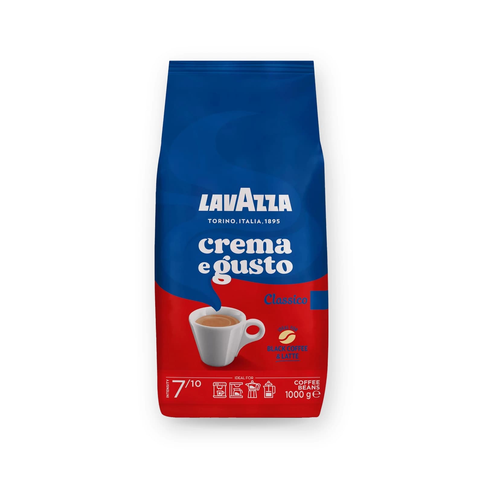 Punga de cafea boabe Lavazza Crema e Gusto Classico, 1 kg