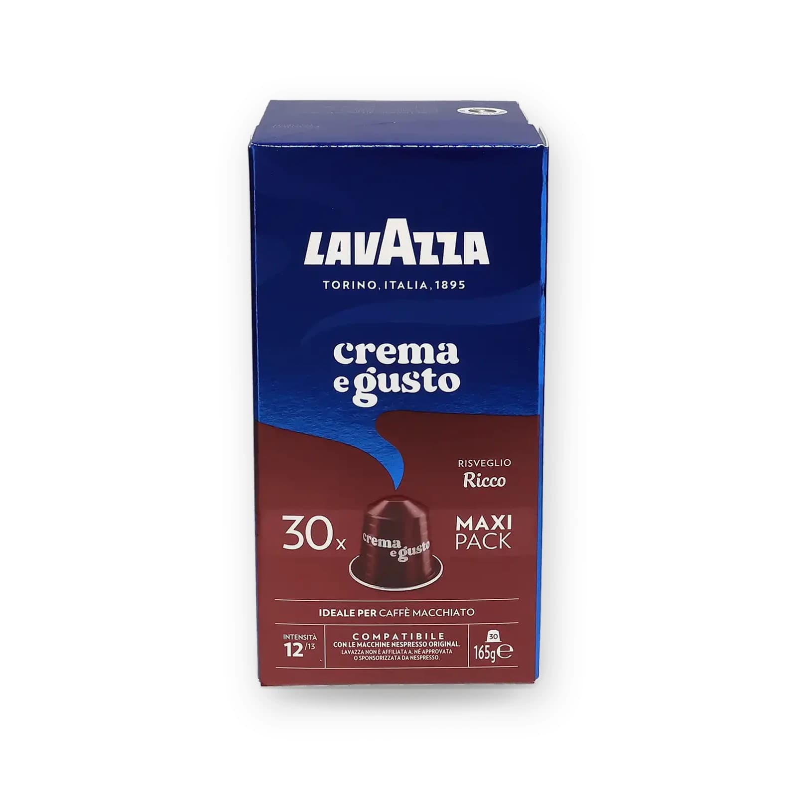 Cutia de capsule Lavazza Crema e Gusto Ricco, 30 capsule compatibile Nespresso